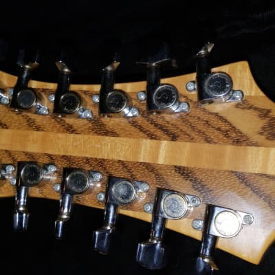 Lado Double Neck 1978-1980 Natural Zebra And Curly Maple image 5