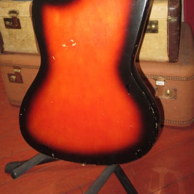 ~1965 Harmony Silvertone Silhouette Sunburst image 5