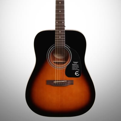 Epiphone DR-100 Acoustic Guitar, Vintage Sunburst image 2