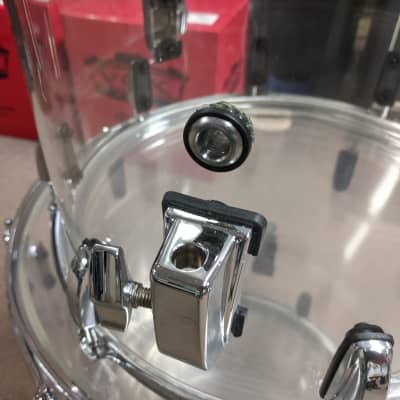 Pearl Crystal Beat Acrylic 4 Piece Drum Set 20/12/14/16 Ultra Clear, Extra Floor Tom, Clean, Unique image 14
