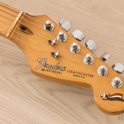 1994 Fender 40th Anniversary American Standard Stratocaster Midnight Blue image 4