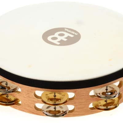 Meinl Percussion Headliner Series Wood Bongos - Vintage Sunburst  Bundle with Meinl Percussion Recording-Combo Wood Tambourine - Double Row with Head image 3