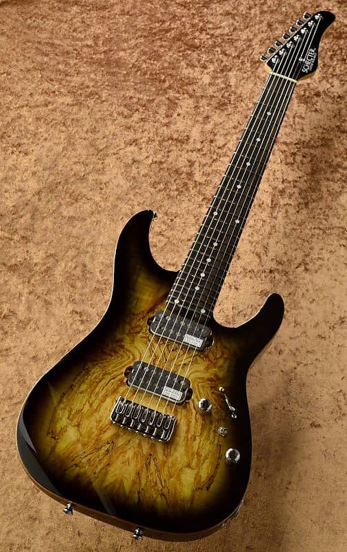 Schecter NV-7-24-AL-FXD/SPBKN/E 【Spalted Top Black to Natural