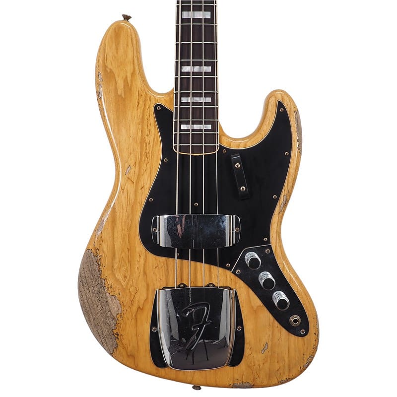 Fender Custom Shop Limited Edition Custom Jazz Bass Heavy Relic, Aged Natural image 1