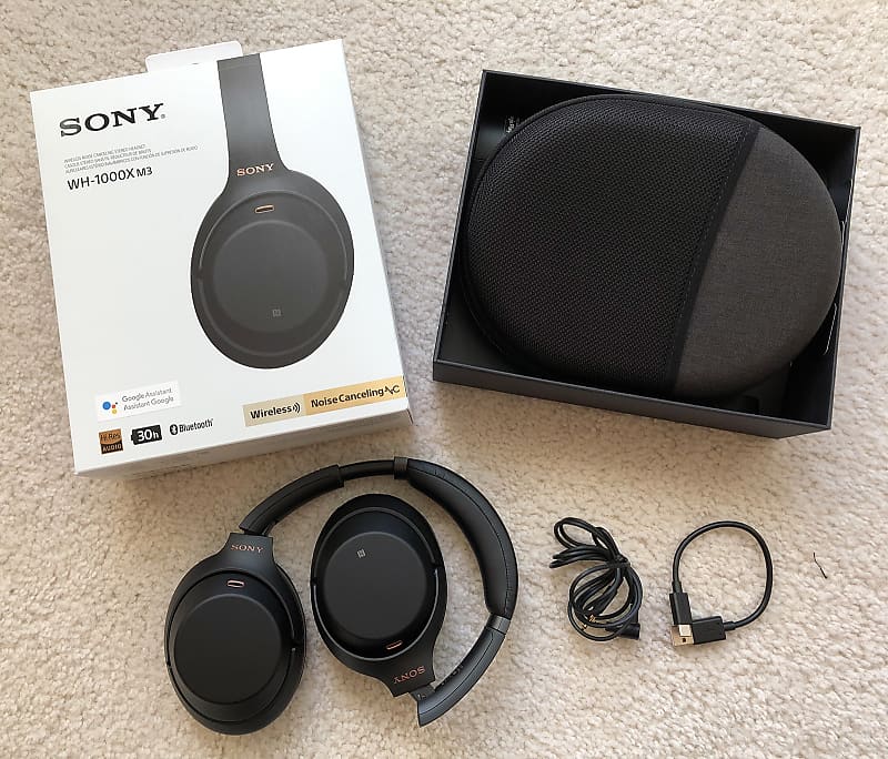 Sony WH-1000XM3 Wireless Noise-Cancelling Headphones - Black | Reverb
