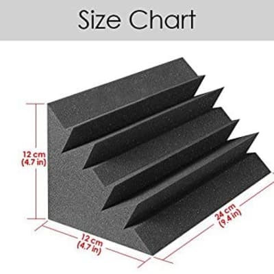 Acoustic Studio Bass Traps 9.4" X 4.7" X 4.7" Sound-Proofing, Sound Absorption image 2
