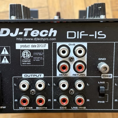 DJ-Tech DIF-2S MKII - 2 CH. DJ Scratch Mixer w/ innoFADER Pro. 2013 - Black image 2