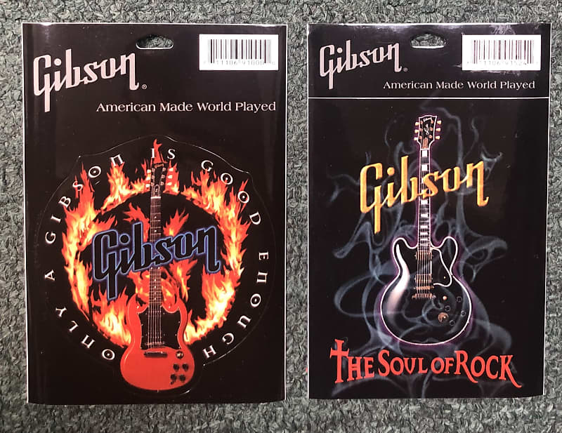 Gibson 2 Stickers “The Soul of Rock” & “Only a Gibson is Good