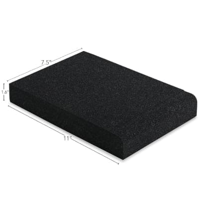  Sound Addicted - Studio Monitor Isolation Pads for 5 Inch  Monitors, Pair of Two High Density Acoustic Foam which Fits most Speaker  Stands