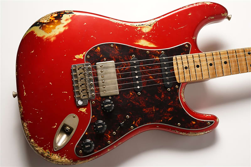 Xotic XSC-2 S-Style Relic'd Electric Guitar – Candy Apple