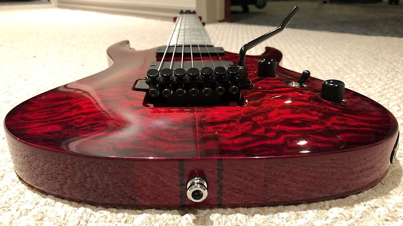 Agile Interceptor Pro 727 - 7 string guitar in Tribal Red | Reverb