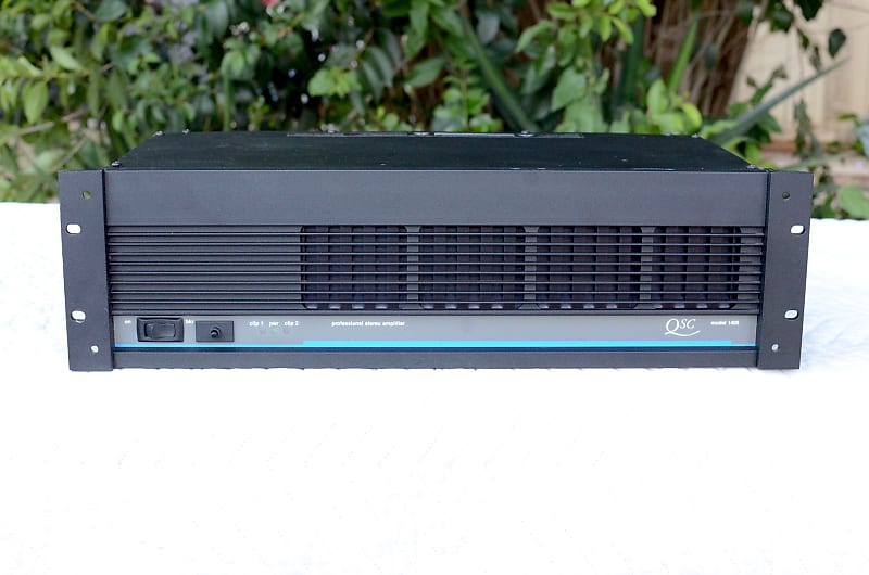 QSC Model 1400 Professional Power Amplifier 600 Watt Made in USA 1999