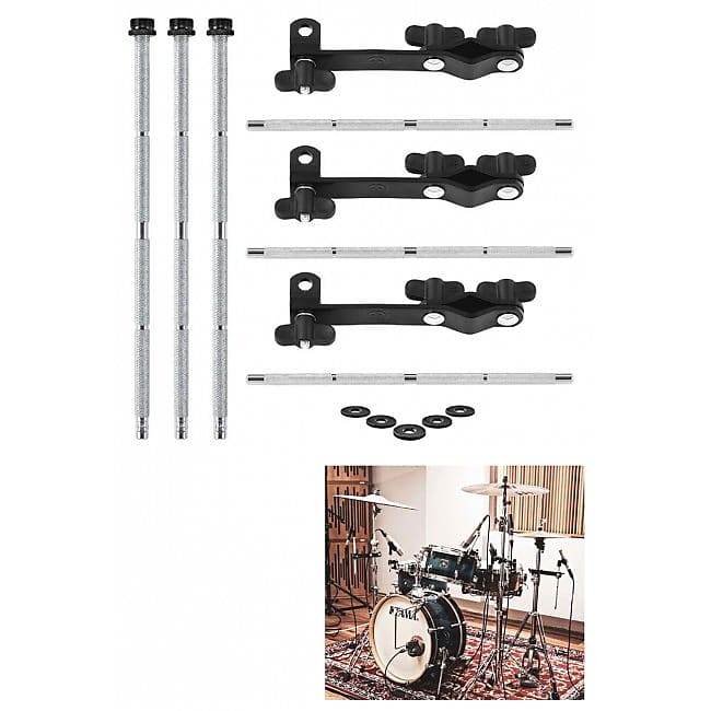 MEINL MPMCS Percussion Microphone Clamp Cymbal Set Reverb