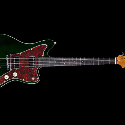 JET JJ-350 GR Offset Electric Guitar - Transparent Green image 6