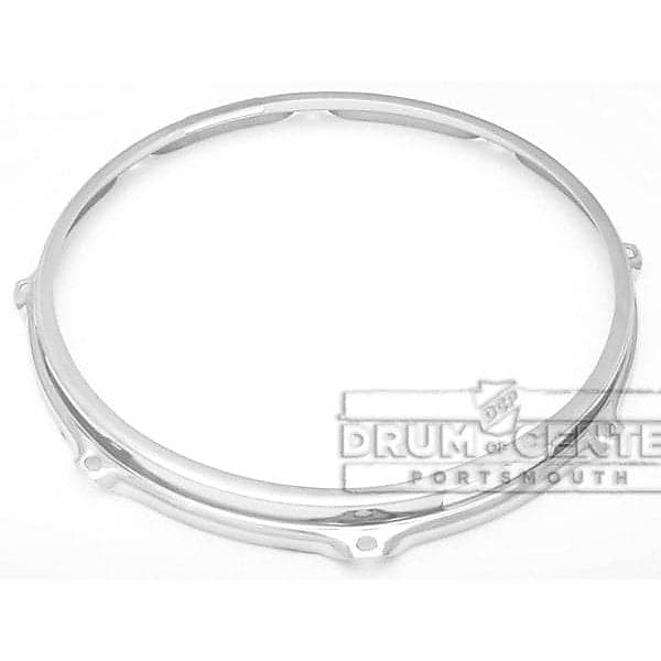 S-hoop Drum Hoops : 13" 8 Hole Chrome/Steel Bottom image 1