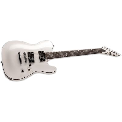 ESP LTD ECLIPSE '87 NT Neck-Thru Guitar, Macassar Ebony Fretboard, Pearl White image 2
