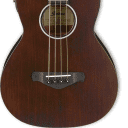 Ibanez AVNB1EBV Parlor Sized Acoustic Electric Bass Guitar, Brown Violin Semi Gloss Finish