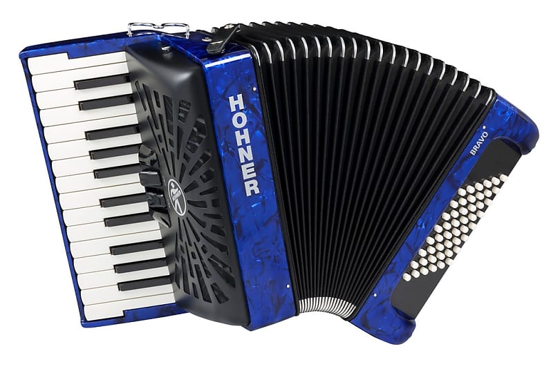 Hohner Bravo Ii 48 Blu A16542 Silentkey Fisarmoniche image 1
