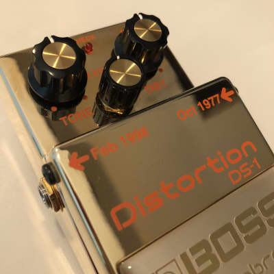 Boss DS-1 Distortion, rare golden edition 1998 Gold image 16