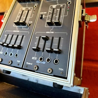 Custom Roland System 700 Dual VCF filter module 703f 703a side cabinet 1970’s original vintage analog modular synth synthesizer image 2