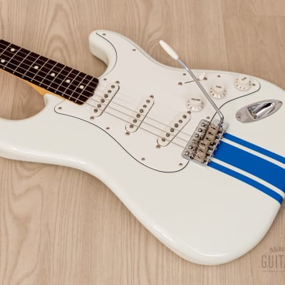 2023 Fender Traditional 60s Stratocaster Olympic White Competition Stripe, Mint w/ Hangtags, Case image 9