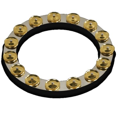 LP 14" Tambo-Ring Stainless with Brass Jingles image 2