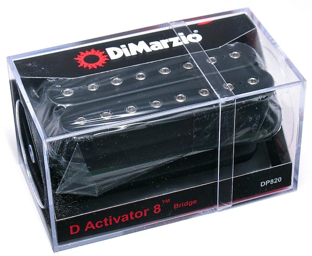 DiMarzio DP820BK D-Activator 8-String Bridge Humbucker image 1