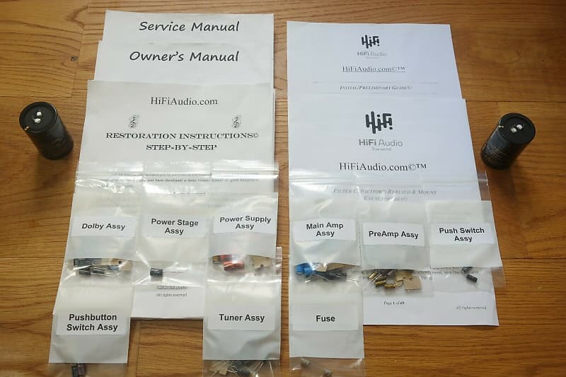 Kenwood Eleven restoration kit filter capacitor repair rebuild fix  			