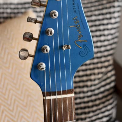 1997 Fender Japan O-Serial JM66 ’62 Reissue Jazzmaster Lake Placid Blue w/Matching Headstock CIJ Offset image 19
