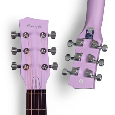 Enya Nova Go Carbon Fiber Acoustic Guitar Purple (1/2 Size) image 5