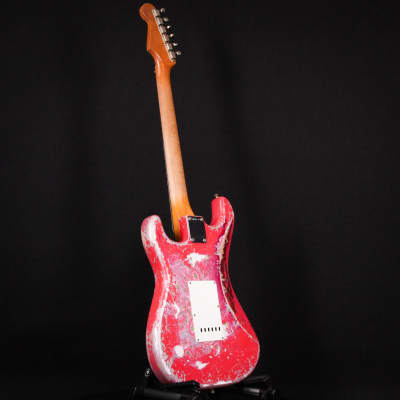 Fender Custom Shop Masterbuilt Dennis Galuszka 62 Stratocaster Super Heavy Relic Fiesta Red / Pink Paisley Brazilian Rosewood 2024 (R135770) image 13