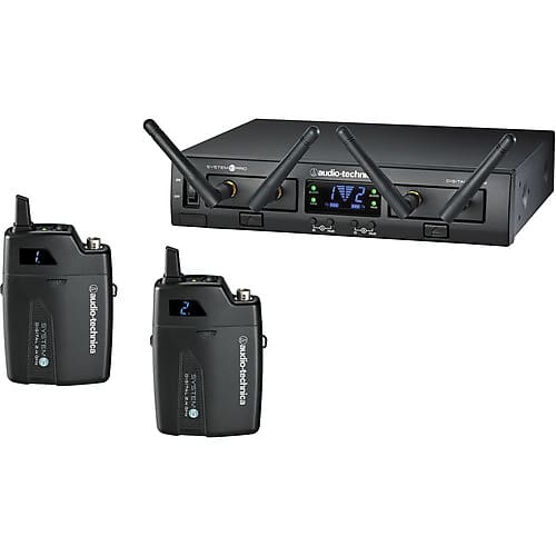 Audio-Technica ATW-1311 System 10 PRO Rack-Mount Digital Dual UniPak Transmitter System (2.4 GHz) image 1