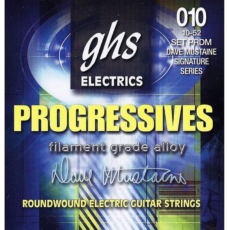 GHS PRDM Progressives Dave Mustaine Thin/Thick Electric Guitar Strings (10-52) image 1