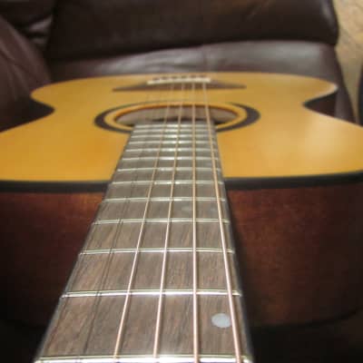 Luna Wabi Sabi Folk Solid Spruce Top A/E Guitar image 4