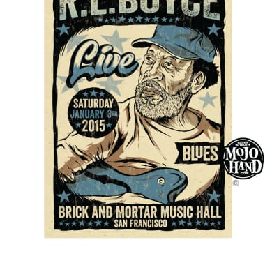 Mojohand RL Boyce Concert poster 2015 for sale