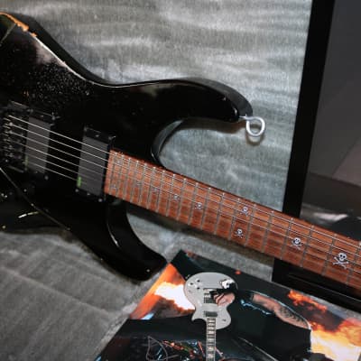 2005 Custom Shop ESP Kirk Hammett Signature KH-2 Factory aged / Signed Artwork by Metallica image 16