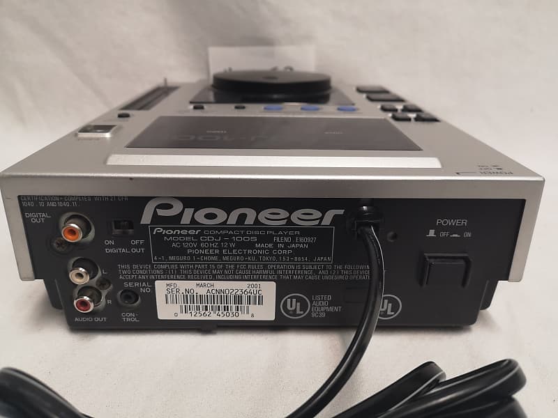 Pioneer CDJ-100S CD Player #2152 Unit Powers On, Does NOT Read