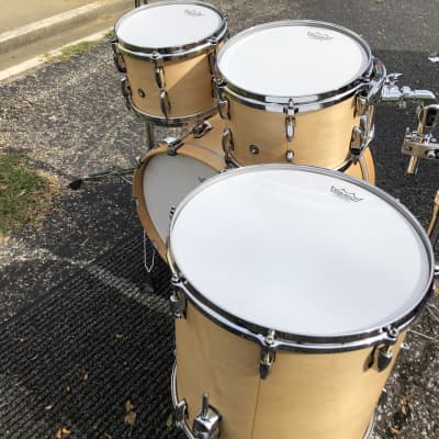 Pearl MMG Masters Maple Gum Drums 4pc Shell Pack Hand Rubbed Natural Maple MMG92 image 4