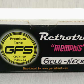 GFS Retrotron Memphis Neck Pickup Humbucker Gold Alnico image 3
