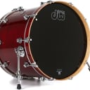 DW Performance Series Bass Drum - 18 x 22 inch - Cherry Stain Lacquer