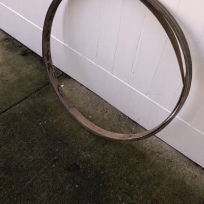 Gretsch Broadcaster Bass Drum Hoop Rim 1950s - Black Diamond Pearl BDP image 5