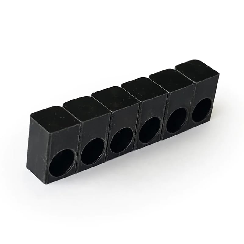 Floyd Rose String Lock Insert Blocks (6) Black image 1