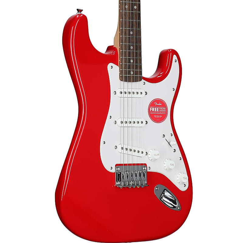 Squier Sonic Hard Tail Stratocaster Electric Guitar, Laurel Fingerboard, Torino Red image 1