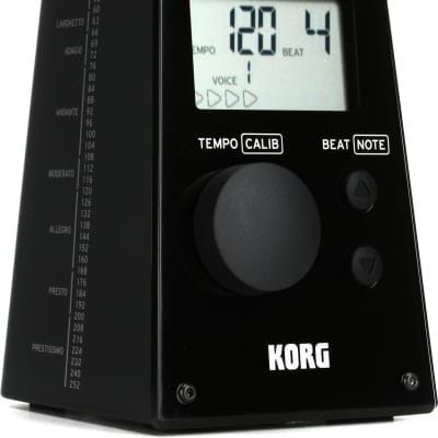 Korg KDM-3 Digital Metronome - Black  Bundle with Korg TM-60 Tuner/Metronome - Black image 2