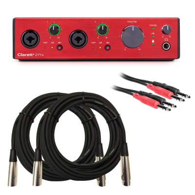 Focusrite Clarett+ 2Pre USB Audio Interface - Cable Kit for sale