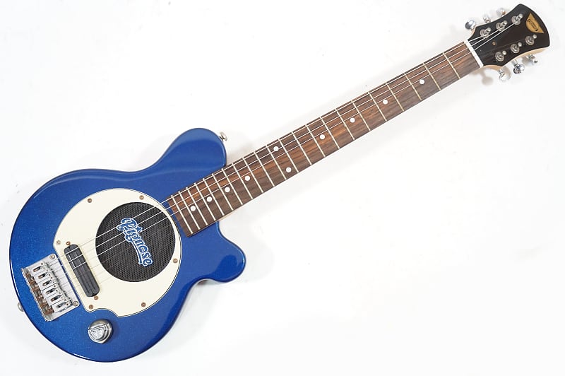 Pignose PGG-200 BLUE Built-in Amp travel mini guitar Worldwide Shipment image 1