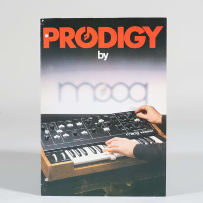 Moog Prodigy synthesizer fold-out brochure