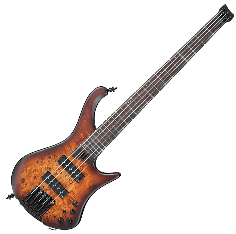 Ibanez EHB1505-DEF Bass Workshop 5-String Headless Electric Bass - Dragon  Eye Burst Flat