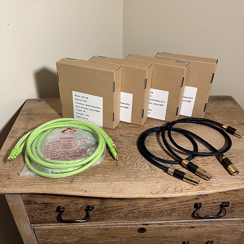 AudioCrast RCA Unbalanced and XLR Balanced Cables Reverb