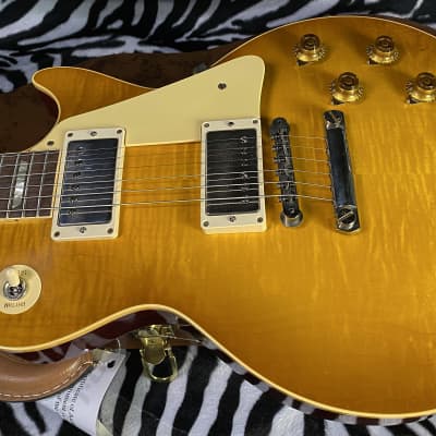 NEW! 2023 Gibson Custom Shop 1959 Les Paul - Double Dirty Lemon - Authorized Dealer - Hand Picked Killer Flame Top VOS - Only 8.7 lbs - G02748 image 8